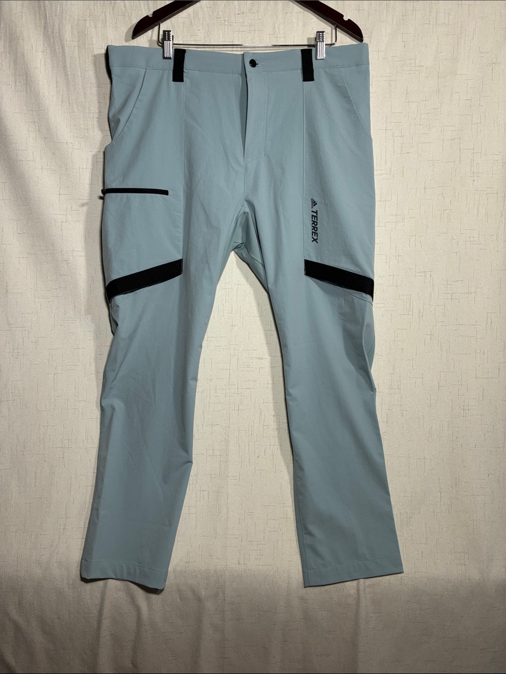 adidas Terrex Light Blue Cargo Pants with Black Accents